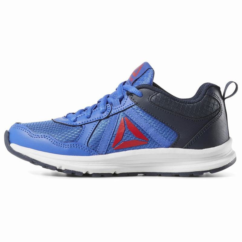 Adidasi Alergare Reebok Almotio 4.0 Baieti Albastri/Bleumarin/Rosii Romania TH1034EJ